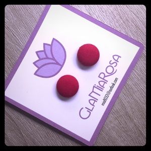 Handmade fabric earrings